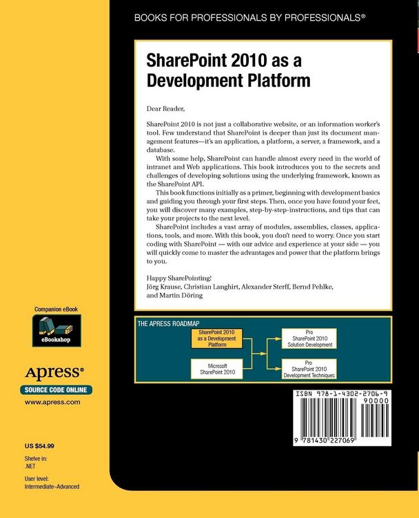 Produktbild: SharePoint 2010 as a Development Platform