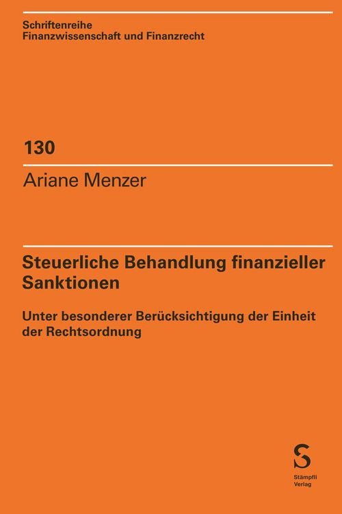 Produktbild: Steuerliche Behandlung finanzieller Sanktionen