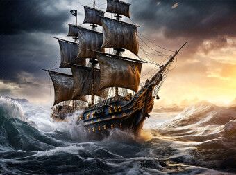 Produktbild: CALVENDO Puzzle Ein Motiv aus dem Kalender Das Piratenschiff - Willkommen in der Welt der Geister | 2000 Teile Lege-Gr&ouml;&szlig;e 90x67cm Foto-Puzzle f&uuml;r gl&uuml;ckliche Stunden