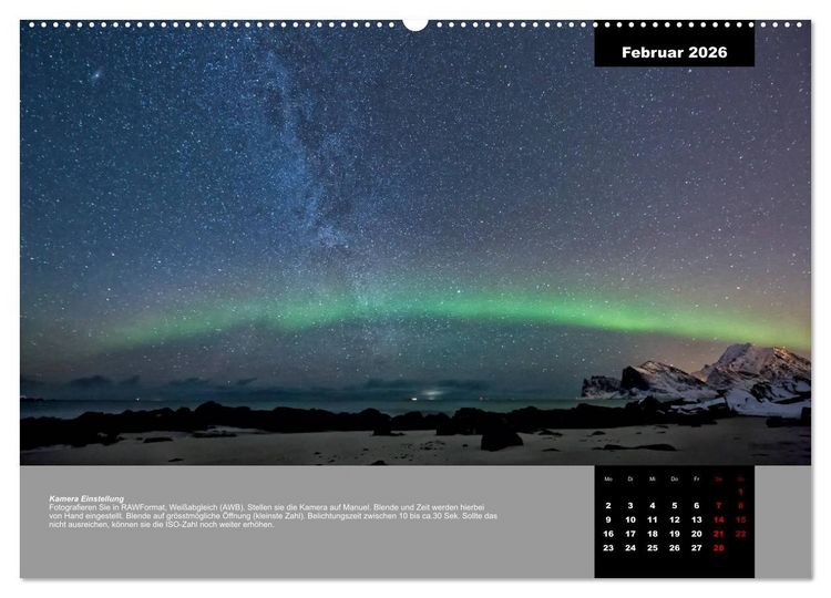 Produktbild: Wenn der Himmel gr&uuml;n wird (hochwertiger Premium Wandkalender 2026 DIN A2 quer), Kunstdruck in Hochglanz