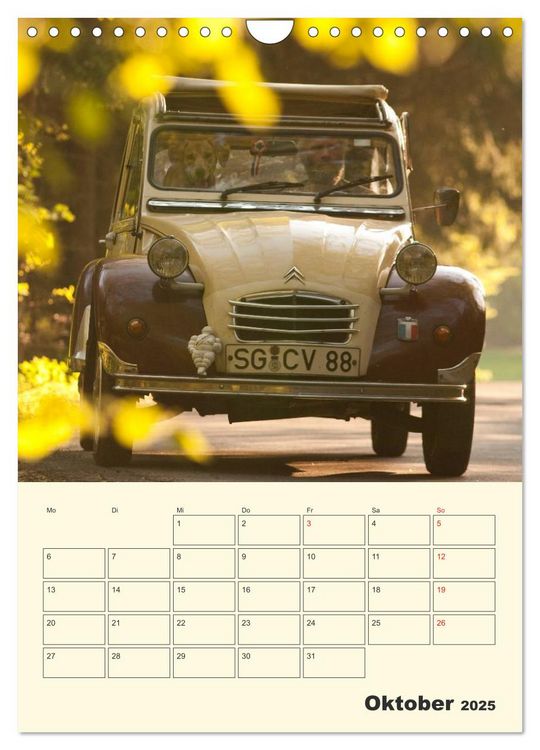 Produktbild: Citro&euml;n 2CV - Lebensart Ente (Wandkalender 2025 DIN A4 hoch), CALVENDO Monatskalender