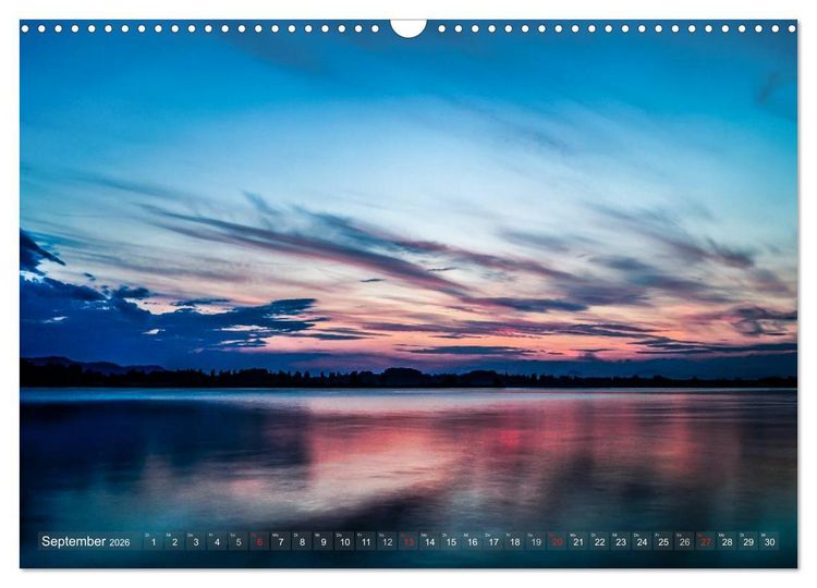 Produktbild: Bodensee zur blauen Stunde (Wandkalender 2026 DIN A3 quer), CALVENDO Monatskalender