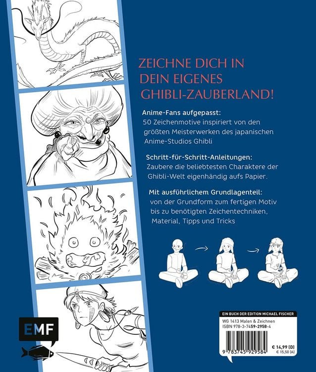 Produktbild: Das inoffizielle Ghibli-Zeichenbuch &ndash; Zauberhafte Motive f&uuml;r Fans des legend&auml;ren Anime-Studios