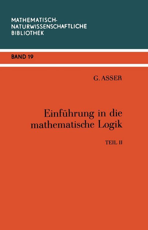 Produktbild: Einf&uuml;hrung in die Mathematische Logik