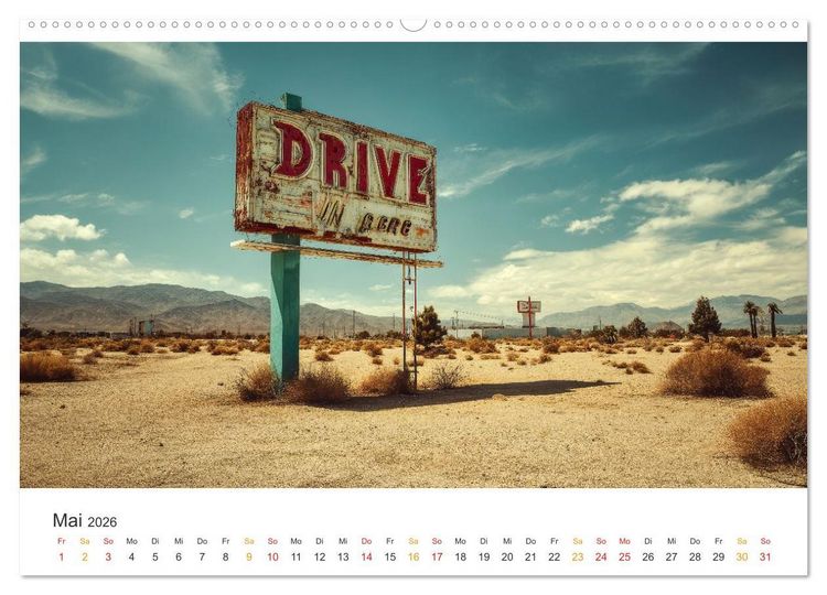 Produktbild: Zeitreise auf Asphalt (hochwertiger Premium Wandkalender 2026 DIN A2 quer), Kunstdruck in Hochglanz