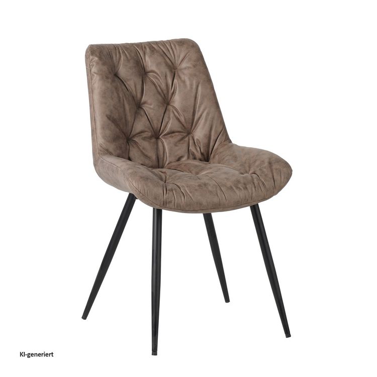 Produktbild: HTI-Living HTI-Living Esszimmerstuhl Antikhellbraun 2er Set Loryn