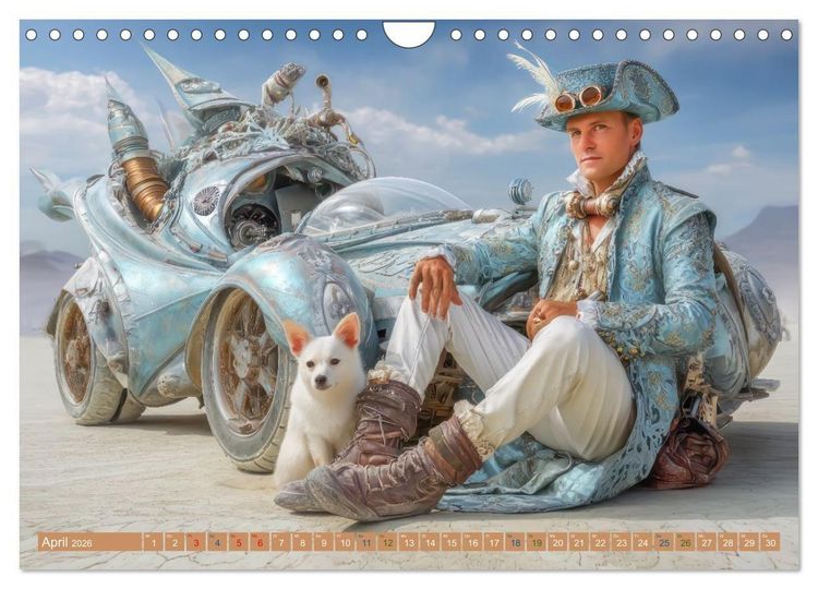 Produktbild: Verr&uuml;ckte Vehicles &ndash; Erfindungsgeist pur (Wandkalender 2026 DIN A4 quer), CALVENDO Monatskalender
