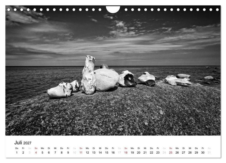 Produktbild: Ostseebad Zingst - Impressionen in Schwarz-Wei&szlig; (Wandkalender 2027 DIN A4 quer), CALVENDO Monatskalender
