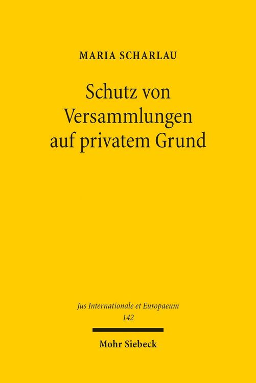 Produktbild: Schutz von Versammlungen auf privatem Grund