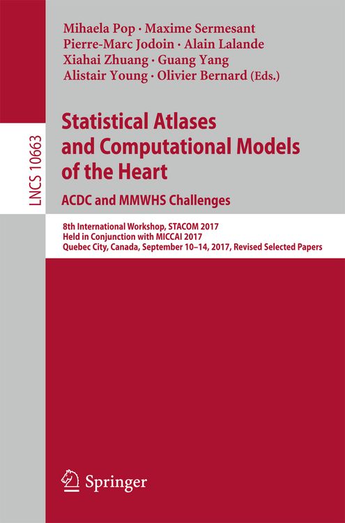 Produktbild: Statistical Atlases and Computational Models of the Heart. ACDC and MMWHS Challenges