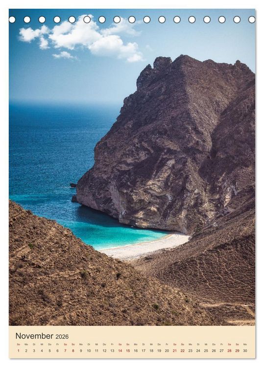 Produktbild: Oman - Sch&auml;tze der Arabischen Halbinsel (Tischkalender 2026 DIN A5 hoch), CALVENDO Monatskalender
