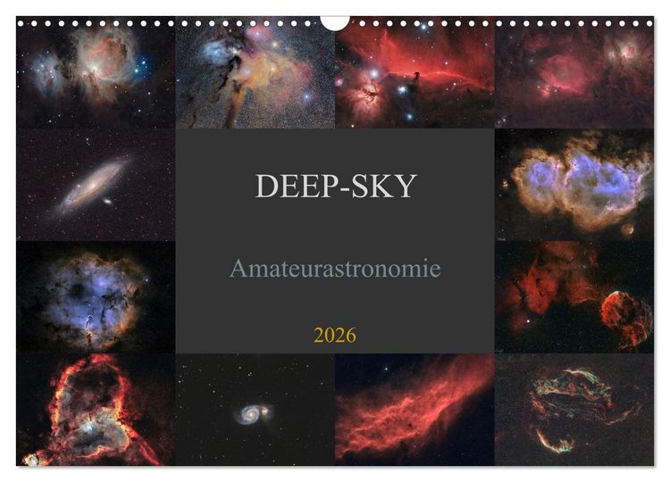 Produktbild: Deep-Sky Amateurastronomie (Wandkalender 2026 DIN A3 quer), CALVENDO Monatskalender