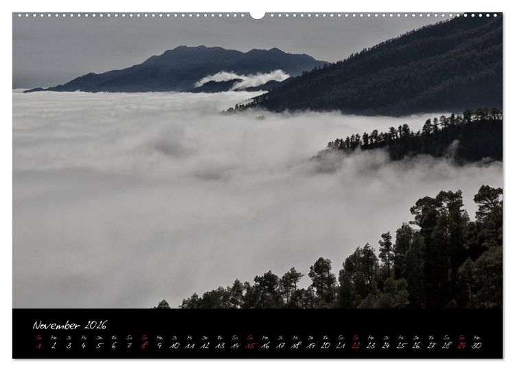 Produktbild: La Palma - Insel der Berge und Wolken (Wandkalender 2026 DIN A2 quer), CALVENDO Monatskalender