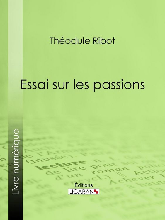 Produktbild: Essai sur les passions