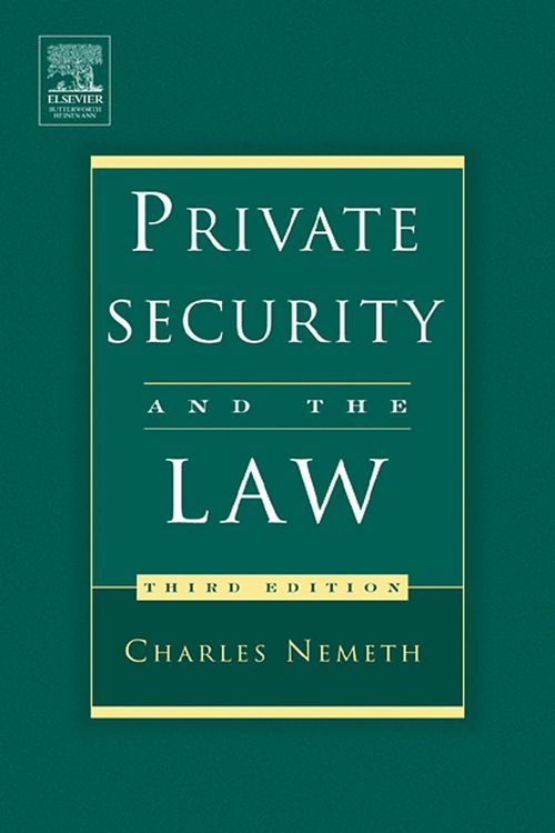 Produktbild: Private Security and the Law