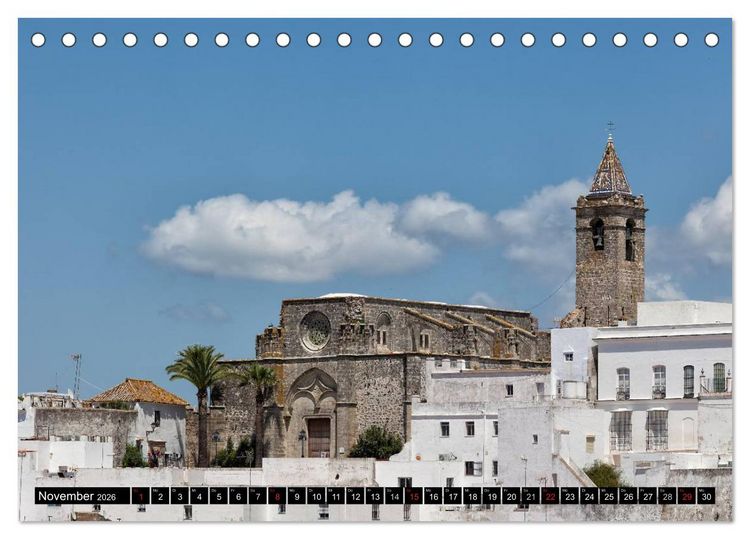 Produktbild: Farbenpr&auml;chtiges Andalusien (Tischkalender 2026 DIN A5 quer), CALVENDO Monatskalender