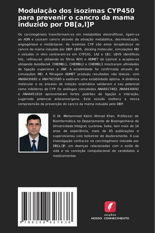 Produktbild: Modula&ccedil;&atilde;o dos isozimas CYP450 para prevenir o cancro da mama induzido por DB[a,l]P