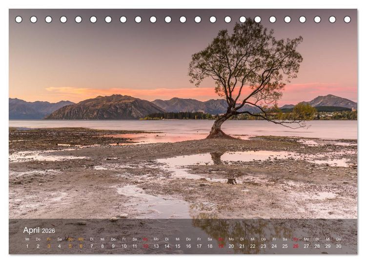 Produktbild: Neuseeland - Traumhafte Landschaften am anderen Ende der Welt (Tischkalender 2026 DIN A5 quer), CALVENDO Monatskalender