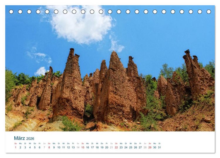 Produktbild: Quer durch Serbien (Tischkalender 2026 DIN A5 quer), CALVENDO Monatskalender