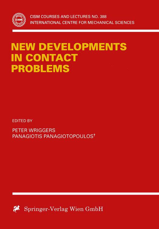 Produktbild: New Developments in Contact Problems