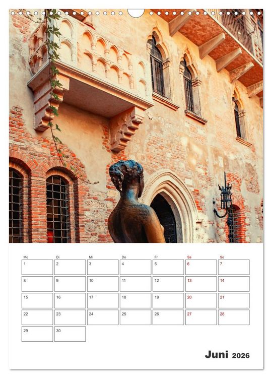 Produktbild: Verona - Reiseplaner (Wandkalender 2026 DIN A3 hoch), CALVENDO Monatskalender