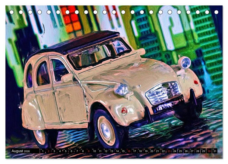 Produktbild: 70 Jahre 2CV (Tischkalender 2026 DIN A5 quer), CALVENDO Monatskalender