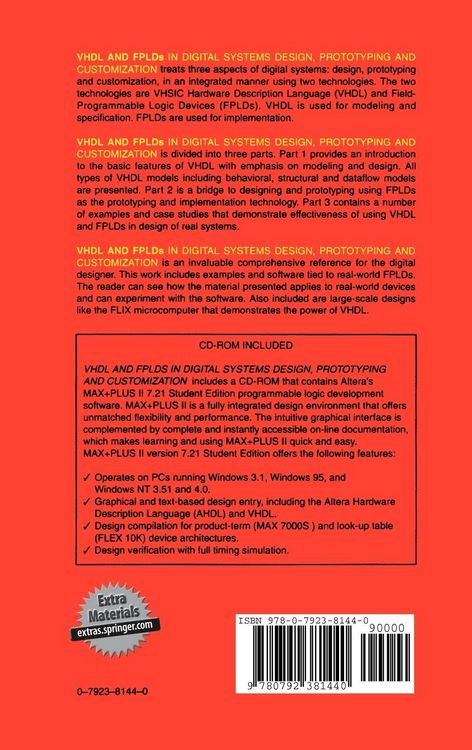 Produktbild: VHDL and FPLDs in Digital Systems Design, Prototyping and Customization