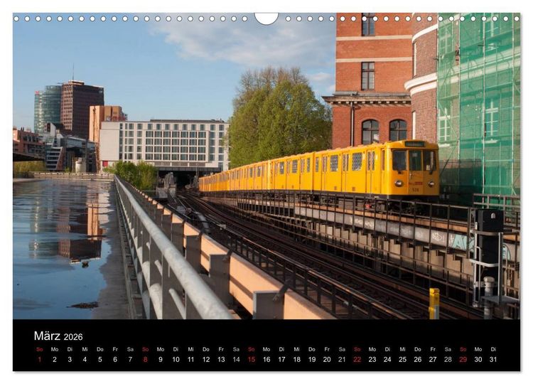 Produktbild: Auf Gleisen durch Berlin (Wandkalender 2026 DIN A3 quer), CALVENDO Monatskalender