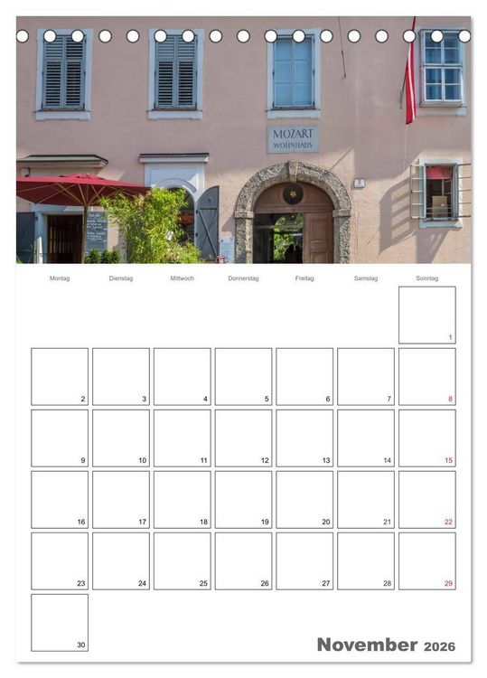 Produktbild: Bezauberndes SALZBURG / Terminplaner (Tischkalender 2026 DIN A5 hoch), CALVENDO Monatskalender