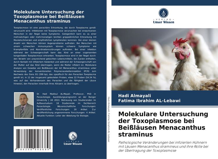 Produktbild: Molekulare Untersuchung der Toxoplasmose bei Bei&szlig;l&auml;usen Menacanthus straminus