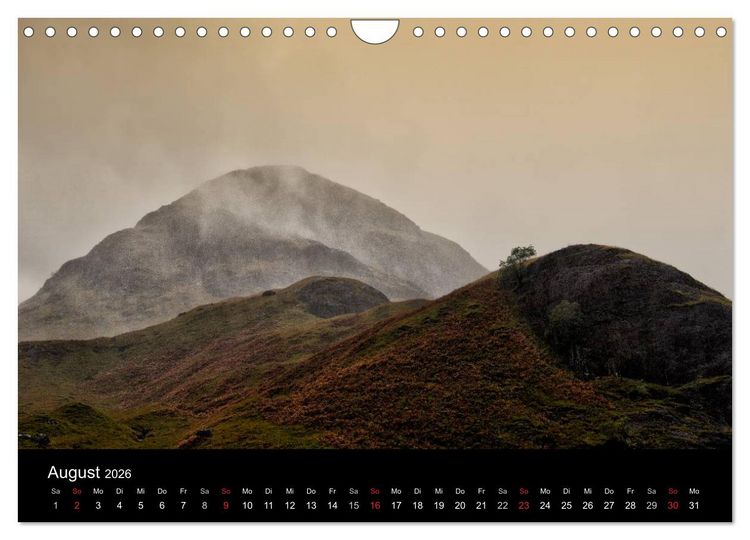 Produktbild: Schottland Landschaften (Wandkalender 2026 DIN A4 quer), CALVENDO Monatskalender