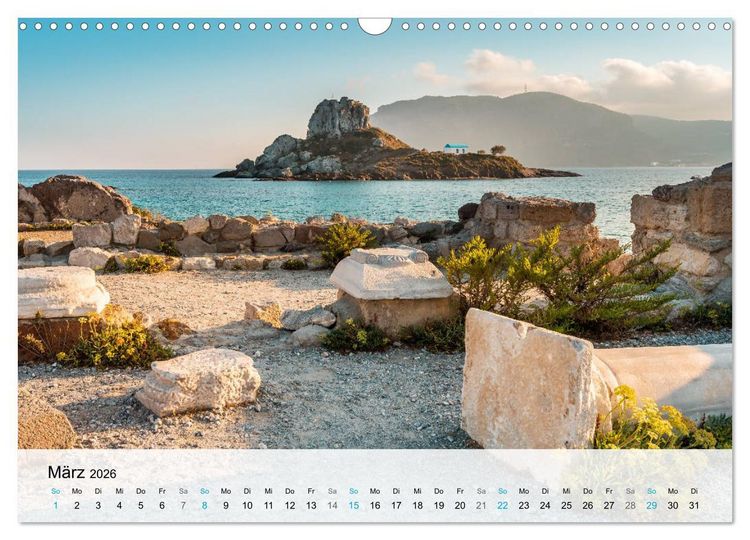 Produktbild: Kos - Insel des Hippokrates (Wandkalender 2026 DIN A3 quer), CALVENDO Monatskalender