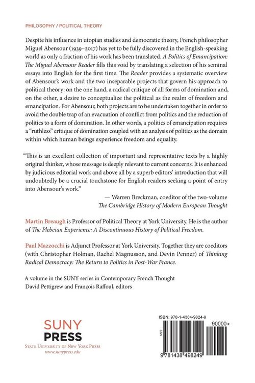 Produktbild: A Politics of Emancipation