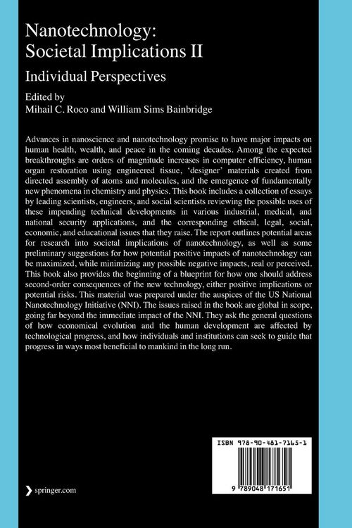 Produktbild: Nanotechnology: Societal Implications