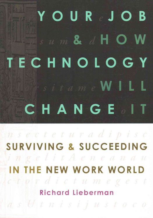 Produktbild: Your Job and How Technology Will Change It