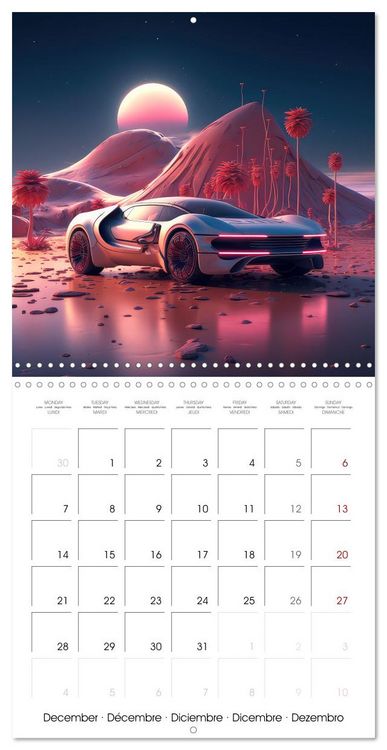 Produktbild: Fantasy desert cars (Wall Calendar 2026 12 &times; 12 Inch) CALVENDO 12 Month Wall Calendar