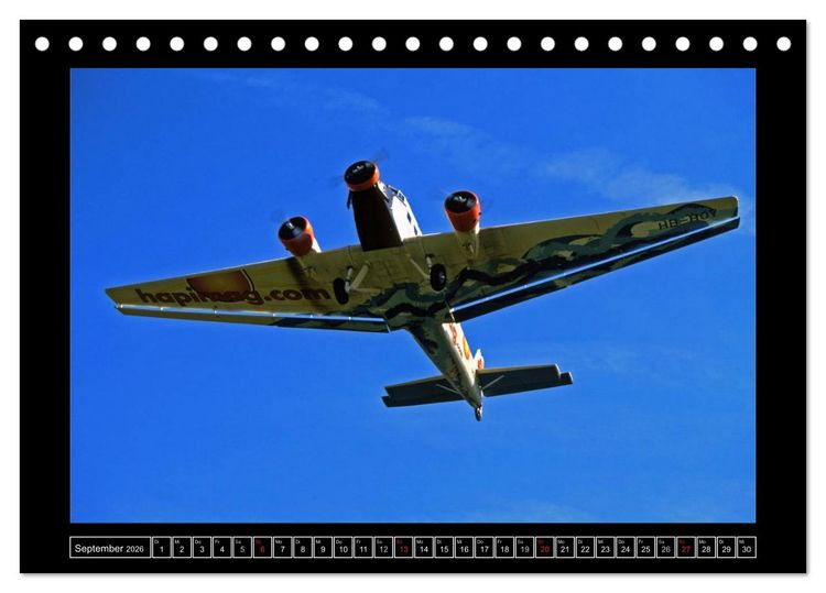 Produktbild: JU-AIR Ju-52 (Tischkalender 2026 DIN A5 quer), CALVENDO Monatskalender