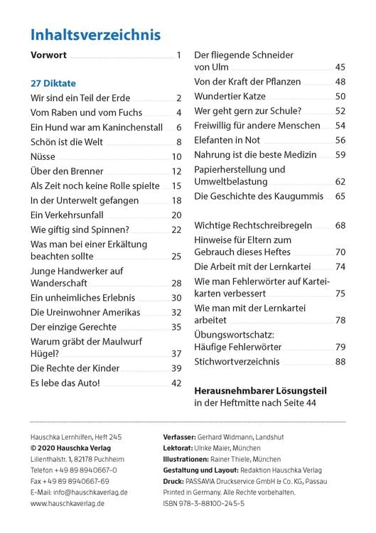 Produktbild: Diktate 5./6. Klasse, A5-Heft