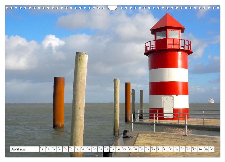 Produktbild: F&ouml;hr - Wasser Landschaft Wind und Meer (Wandkalender 2026 DIN A3 quer), CALVENDO Monatskalender