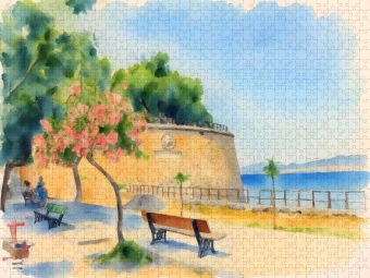 Produktbild: CALVENDO Puzzle Rythymno | 1000 Teile Lege-Gr&ouml;&szlig;e 64x48cm Foto-Puzzle f&uuml;r gl&uuml;ckliche Stunden