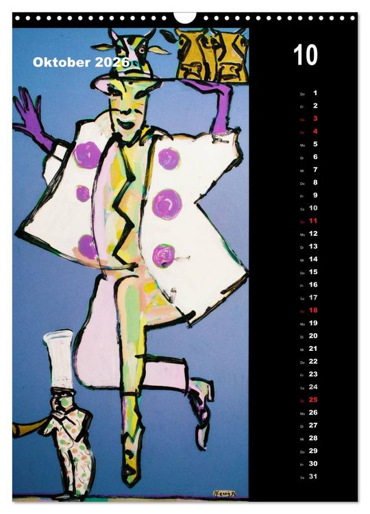 Produktbild: Wolf-Dieter Pfennig Kalender (Wandkalender 2026 DIN A3 hoch), CALVENDO Monatskalender