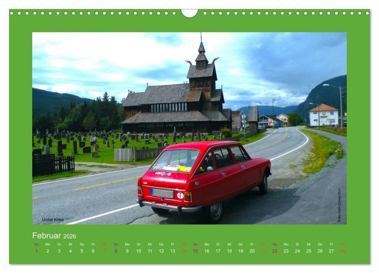 Produktbild: Abenteuer Citroen Ami 8 (Wandkalender 2026 DIN A3 quer), CALVENDO Monatskalender