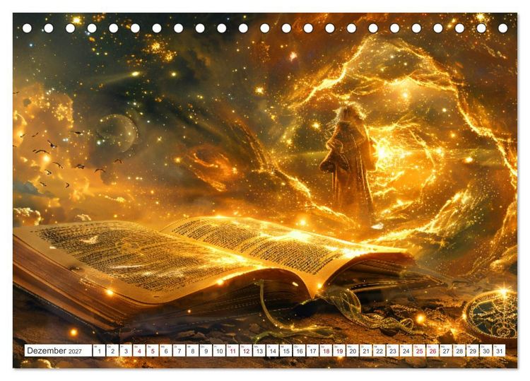 Produktbild: Welten zwischen den Zeilen - B&uuml;cher, die Tr&auml;ume wecken (Tischkalender 2027 DIN A5 quer), CALVENDO Monatskalender