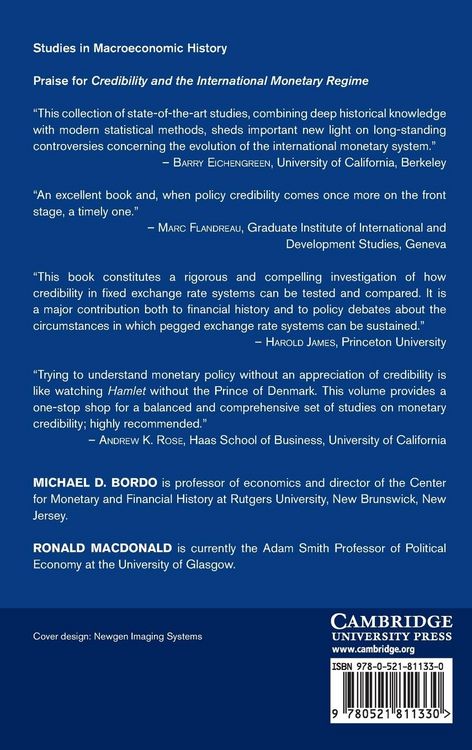Produktbild: Credibility and the International Monetary Regime