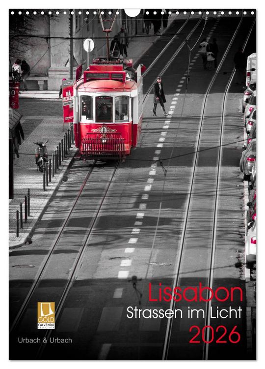 Produktbild: Lissabon Stra&szlig;en im Licht (Wandkalender 2026 DIN A3 hoch), CALVENDO Monatskalender