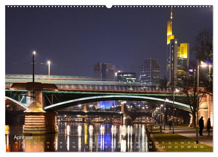 Produktbild: Faszinierendes Frankfurt - Impressionen aus der Mainmetropole (hochwertiger Premium Wandkalender 2026 DIN A2 quer), Kunstdruck in Hochglanz