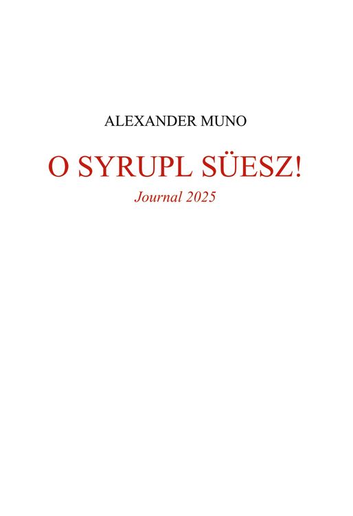 Produktbild: O Syrupl s&uuml;esz!