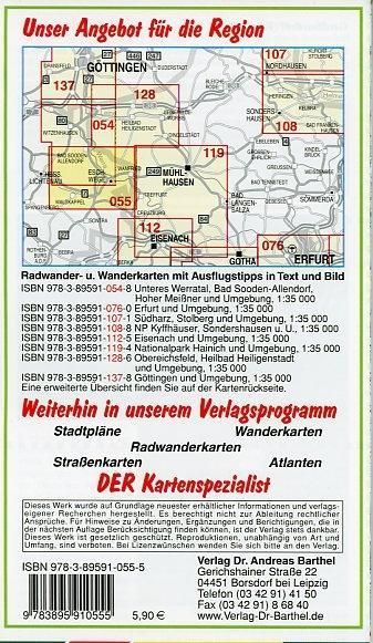 Produktbild: Unteres Werratal. Eschwege, Wanfried, Hoher Mei&szlig;ner und Umgebung. 1:35 000