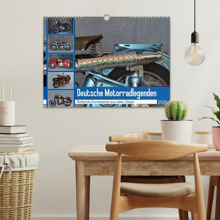 Produktbild: Deutsche Motorrad - Legenden - Rollende Kunstwerke aus alten Zeiten (Wandkalender 2026 DIN A3 quer), CALVENDO Monatskalender