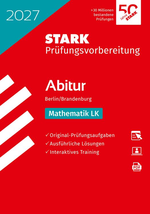 Produktbild: STARK Mathematik LK - Abitur 2027 Berlin/Brandenburg - Pr&uuml;fungsvorbereitung
